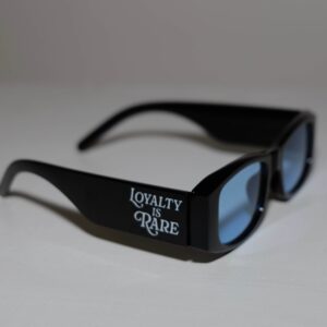 Loyalty Is Rare® | Black Sunglasses (Blue Lenses)