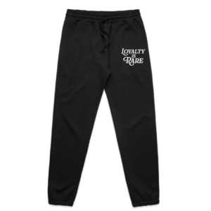 Loyalty Is Rare (WH) | Black Joggers
