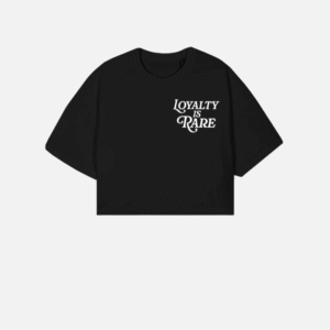 Loyalty Is Rare (WH) | Black Crop Tee